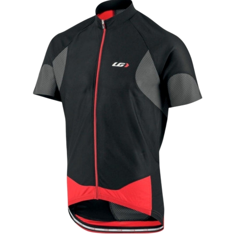 🍄3/50$🍄 Louis Garneau LG Metz Lite Jersey Short Sleeve Cycling Full Zip Shirt